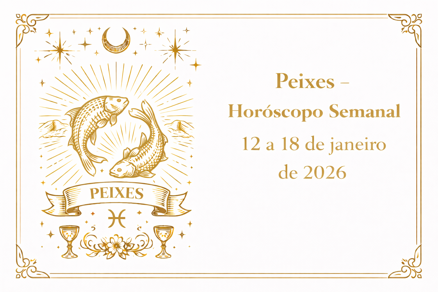 Peixes (Sol ou Ascendente) — 12 a 18 de Janeiro de 2026