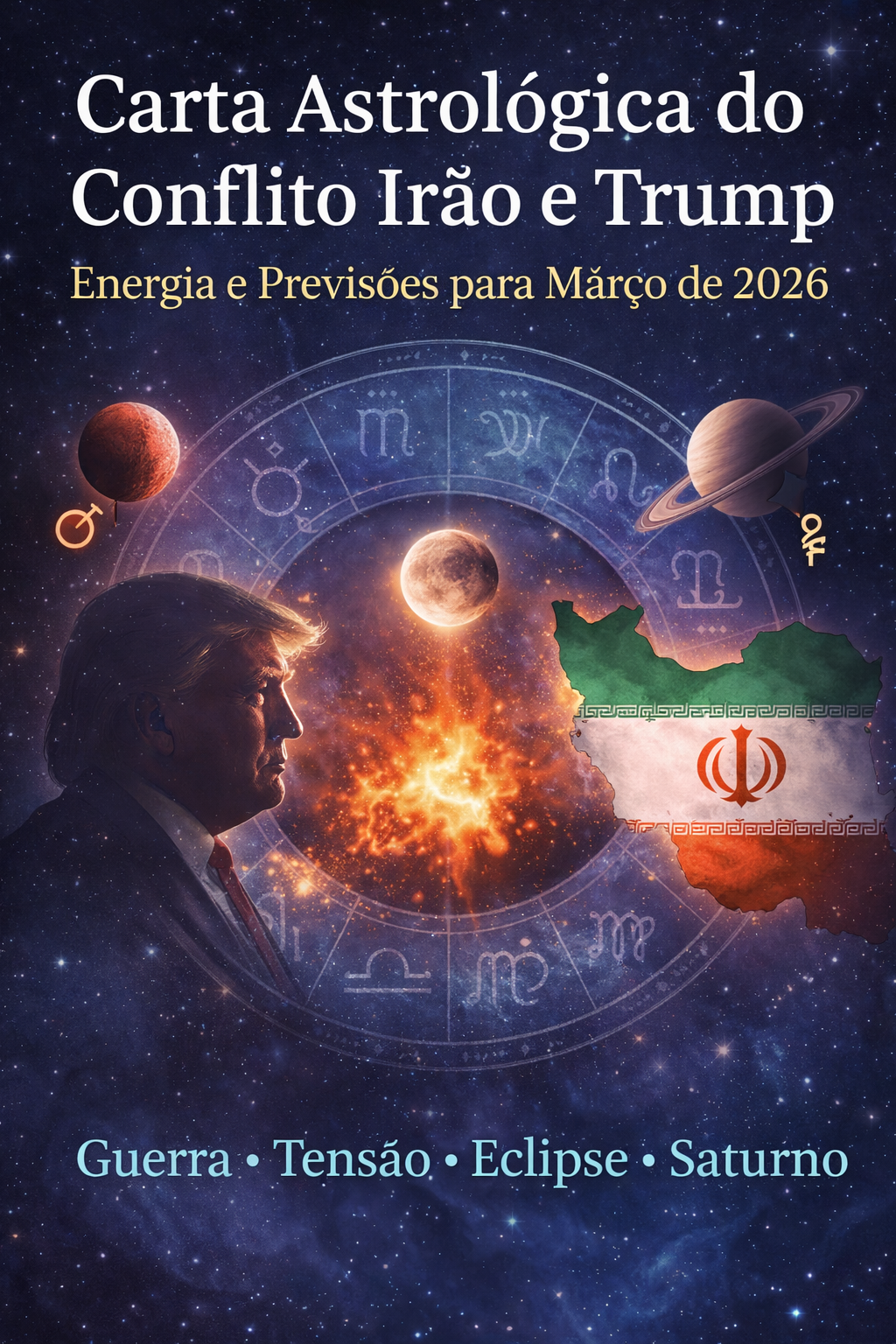Astrologia Mundial: Irão, Trump e a tensão global em março de 2026
