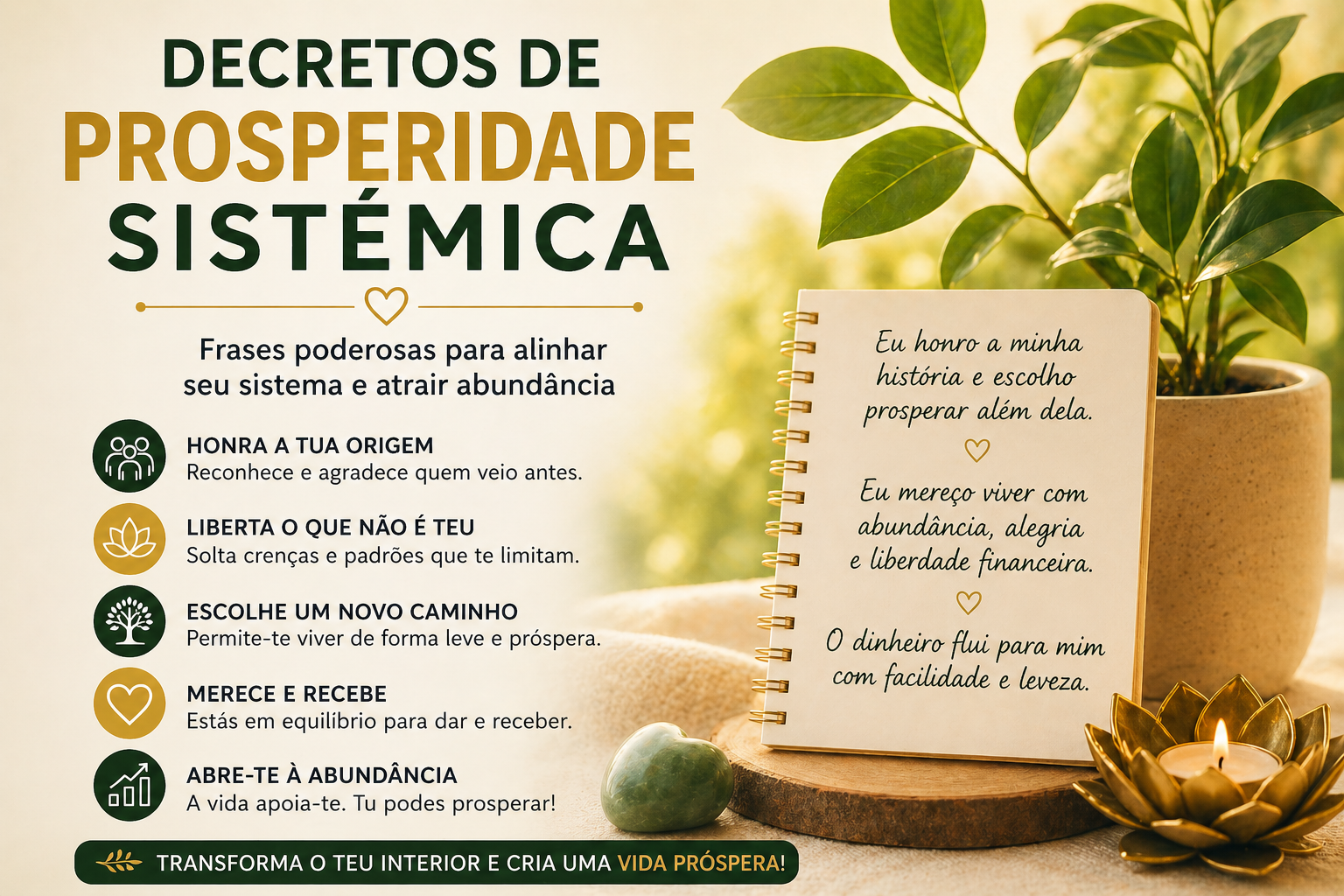 Decretos de Prosperidade Sistémica: Frases Poderosas para Atrair Abundância